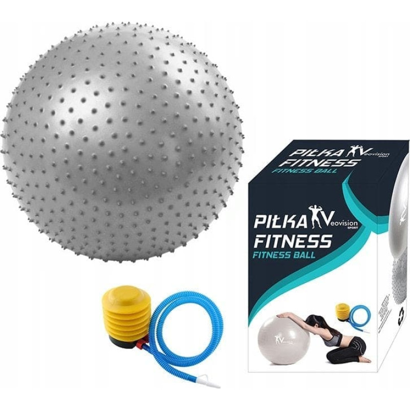 Noname F9C1 PIŁKA REHABILIT. FITNESS Z KOLCAMI