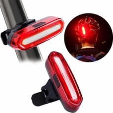 Alogy Tylna lampka rowerowa LED USB światło oświetlenie na rower Czarwone uniwersalny