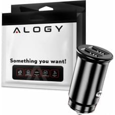 Alogy Ładowarka Alogy Alogy Samochodowa ładowarka do auta 4x USB QC 3.0 2.1A Czarna uniwersalny
