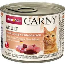 Animonda Carny Adult flavour: chicken. turkey. duck hearts - wet cat food - 200g