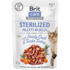 Brit Care Cat Fillets In Jelly Sterilized Duck&Turkey 85g