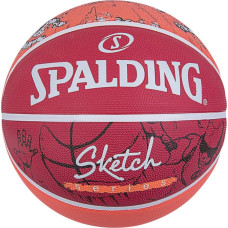 Spalding Sketch Drible Ball 84381Z Czerwone 7