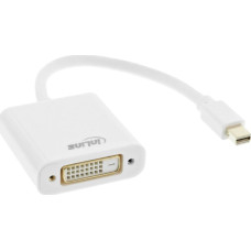 Inline® Mini DisplayPort male to DVI-D 24+1 Adapter female white