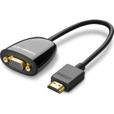 Ugreen Adapter AV Ugreen HDMI - D-Sub (VGA) czarny (40253)