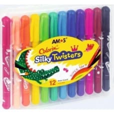 Amos Kredki Silky Twisters 12 kolorów