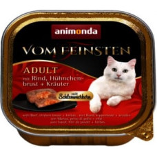 Animonda Vom Feinsten Classic Cat with Beef, Chicken Breast, Herbs 100g