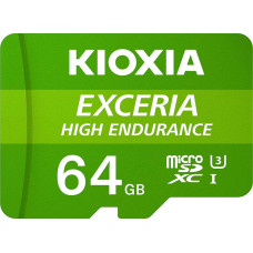 Kioxia Karta Kioxia Exceria High Endurance MicroSDXC 64 GB Class 10 UHS-I/U3 A1 V30 (LMHE1G064GG2)