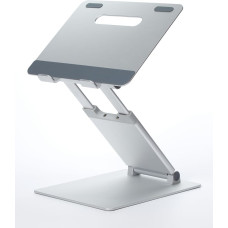 Pout Eyes3 Lift - Aluminium telescopic laptop stand, silver grey