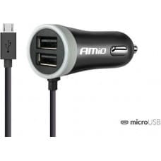 Amio Ładowarka AMiO PCH PRO-01 Jednoczęściowa 2x USB-A 2.4 A  (AMI-02056)
