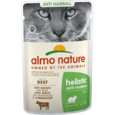 Almo Nature Hairball - wet food for adult cats - beef - 70g