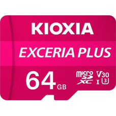 Kioxia Karta Kioxia Exceria Plus MicroSDXC 64 GB Class 10 UHS-I/U3 A1 V30 (LMPL1M064GG2)