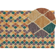 Beliani Lumarko Dywan wełniany 140 x 200 cm wielokolorowy KESKIN!