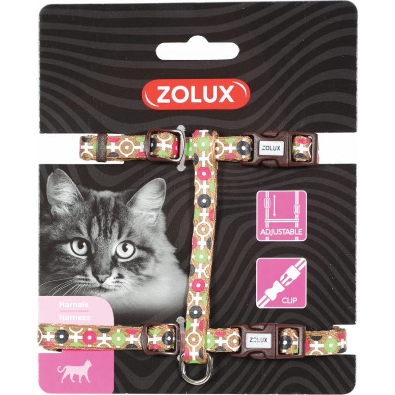 Zolux Szelki nylon regul. ARROW kol. brązowy