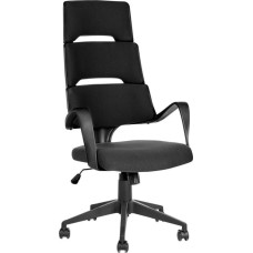 Beliani Krzesło biurowe Beliani Lumarko Krzesło biurowe regulowane czarne GRANDIOSE!
