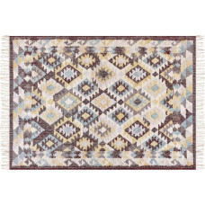 Beliani Dywan z juty 140 x 160 cm wielokolorowy FENER Lumarko!
