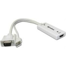 Sandberg Adapter AV Sandberg D-Sub (VGA) - HDMI + USB-A + Jack 3.5mm biały (50878)