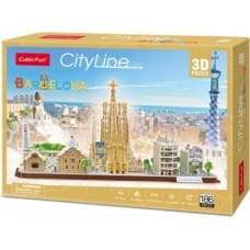 Cubicfun Cubic Fun Puzzle 3D City Line Barcelona