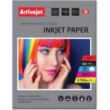 Activejet AP4-200G20 photo paper for ink printers; A4; 20 pcs