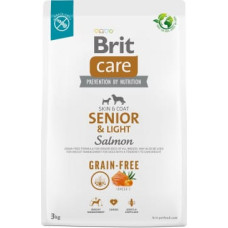 Brit Dry food for older dogs, all breeds (over 7 years of age) Brit Care Dog Grain-Free Senior&Light Salmon 3kg