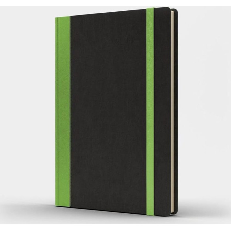 Like U Notatnik A5 Pro M+ linia czarny/jasnozielony