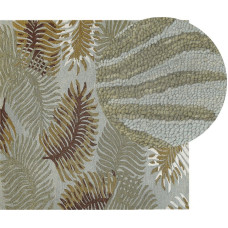 Beliani Lumarko Dywan Wełniany Z Motywem Roślinnym 200 X 200 Cm Vize!