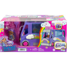 Mattel Barbie Extra Minibus koncertowy + Lalka Mini Minis Zestaw HKF84