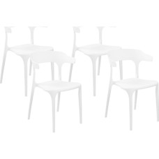Beliani Zestaw 4 krzeseł do jadalni białe GUBBIO Lumarko!
