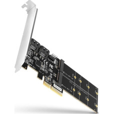 Axagon Kontroler Axagon PCES-SA4M2 Kontroler PCIe 2x wewnętrzny port SATA 6G + 2x wewnętrzny port M.2 B-key SATA, SP & LP