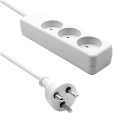 Proxtend Listwa zasilająca ProXtend Danish IT Power Strip 3-way 3 gniazda 2 m biała (KIT3-KIT02W)