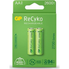 GP 2x rechargeable batteries AA / R6 GP ReCyko 2700 Series Ni-MH 2600mAh