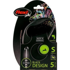 Flexi Smycz automatyczna Black Design S linka 5 m kol. czarny