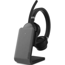 Lenovo Go Wireless ANC Headset Wired & Wireless Head-band Office/Call center USB Type-C Bluetooth Charging stand Black