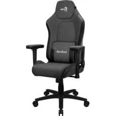 Aerocool CROWNASHBK, Ergonomic Gaming Chair, Adjustable Cushions, AeroWeave Technology, Black