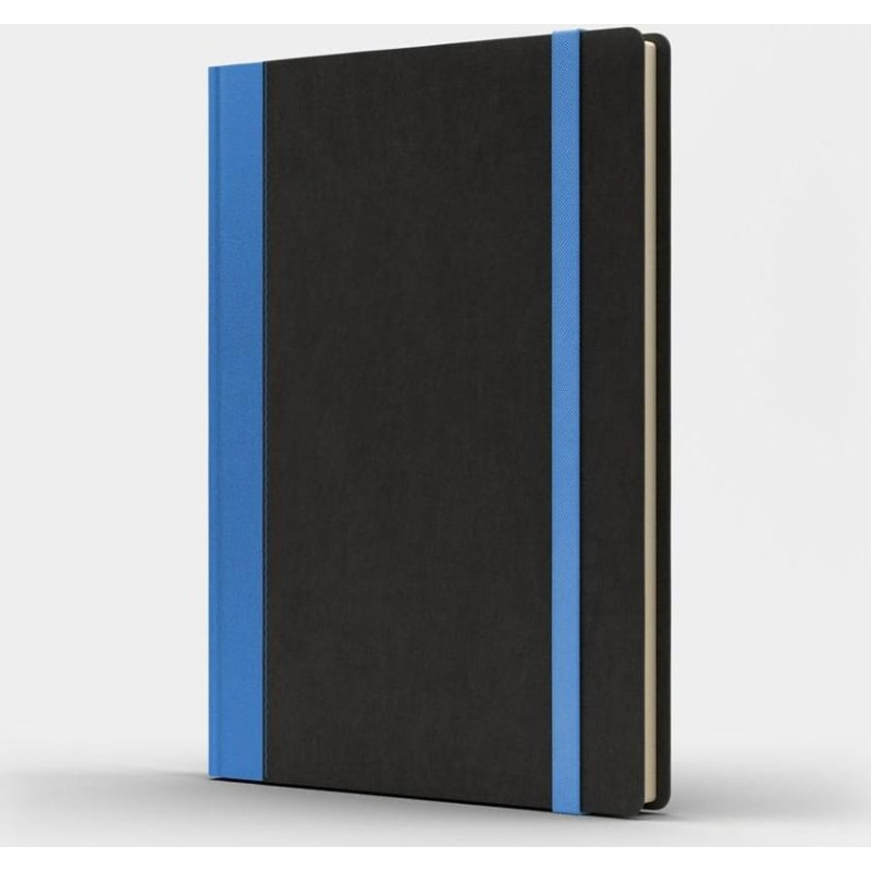 Like U Notatnik B5 Pro L kropki czarny/niebieski