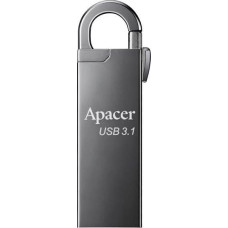 Apacer Pendrive Apacer Apacer USB flash disk, USB 3.0, 64GB, AH15A, srebrny, AP64GAH15AA-1, USB A, z karabinkiem