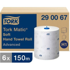 Staples TORK Ręcznik w roli ADVANCED, 2-warstwowy, 600-listków, biały, karton 6 rolek