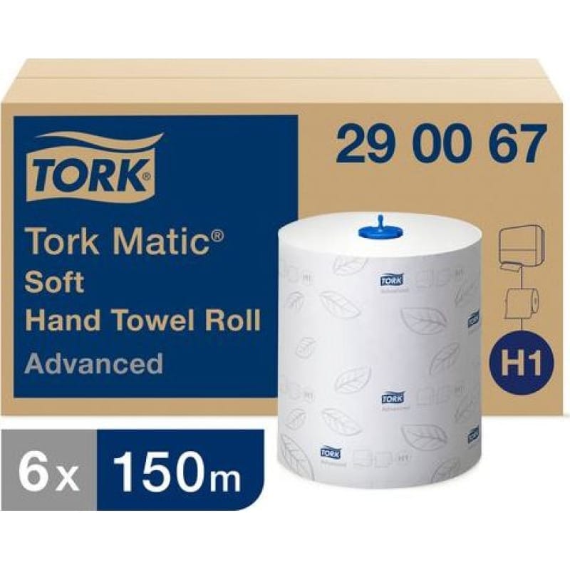 Staples TORK Ręcznik w roli ADVANCED, 2-warstwowy, 600-listków, biały, karton 6 rolek
