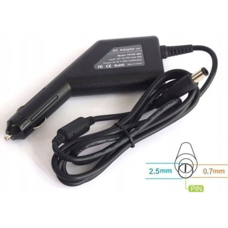 Energy4U Laptop Energy4U Energy4U CA18 12.0V / 3.3A (2.5x0.7mm) 40W, zasilacz samochodowy do notebooka Samsung