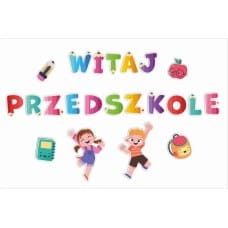 Learnhow Dekoracje szkolne - Witaj przedszkole (duży napis)