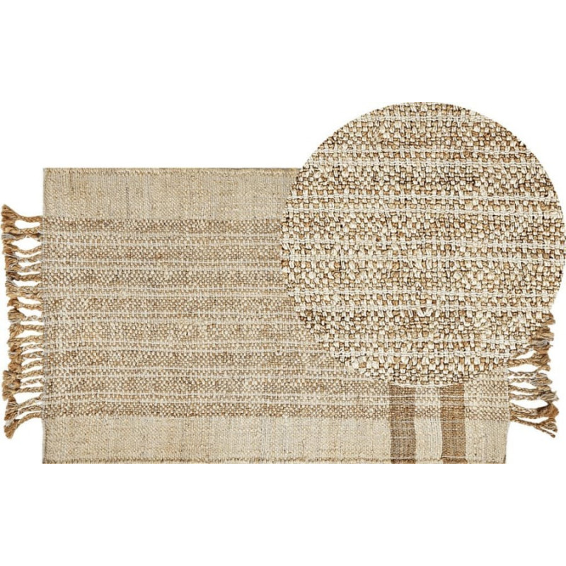 Beliani Dywan z juty 80 x 150 cm beżowy ORTAOBA Lumarko!