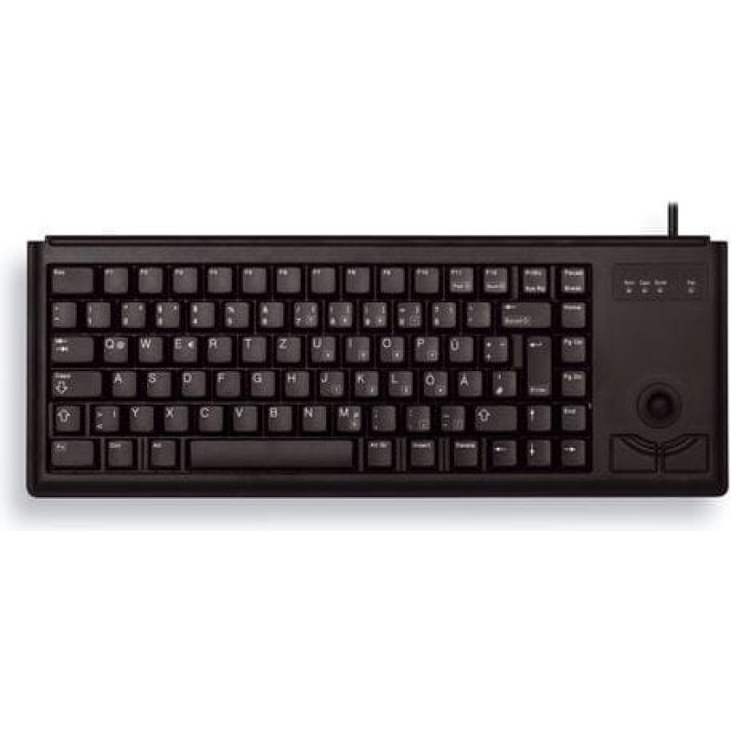 Cherry Klawiatura Cherry Compact corded Trackball Przewodowa Czarna US (G84-4400LUBUS-2)