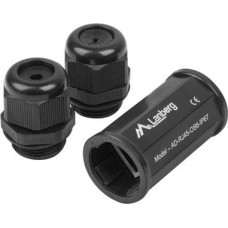 Lanberg Adapter Network Connector RJ45 - RJ45 Cat.6 shielded waterproof IP67
