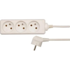 Vorel PRZEDŁUŻACZ ELEKTRYCZNY /BIAŁY/ 3 GNIAZDA Z UZIEMIENIEM 5M -72508