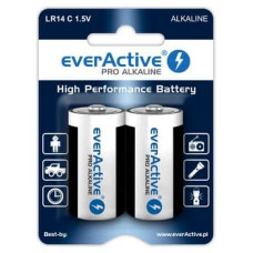 Everactive Alkaline batteries everActive Pro Alkaline LR14 C - blister card - 2 pieces