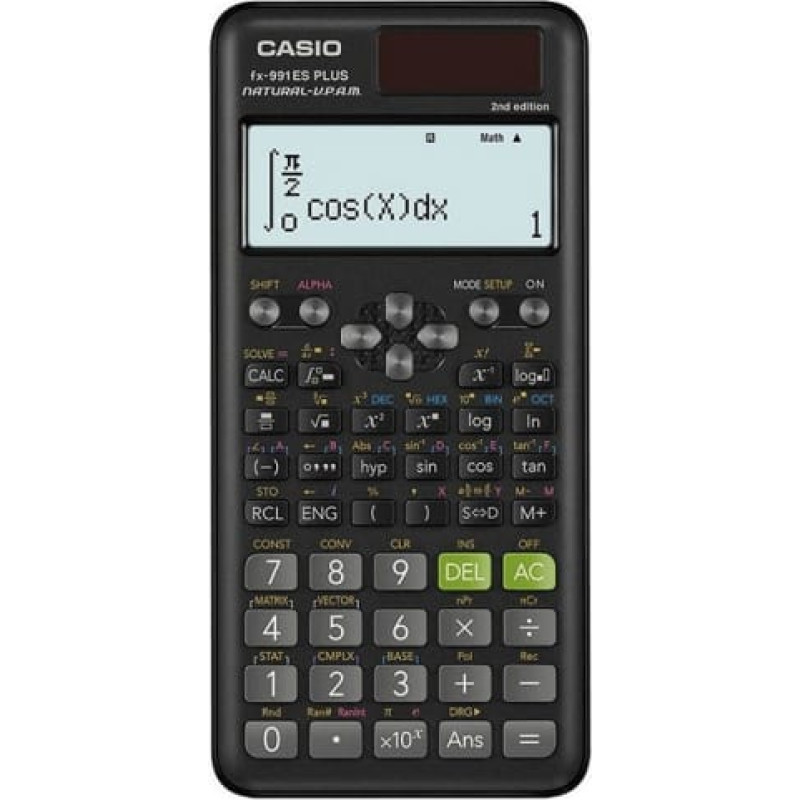 Casio SCIENTIFIC CALCULATOR CASIO FX 991ES PLUS 2 BLACK, 12-DIGIT DISPLAY