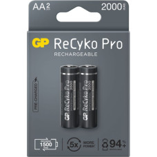 GP 4x rechargeable batteries AA / R6 GP ReCyko Pro Ni-MH 2000mAh