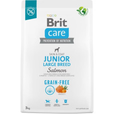 Brit Dry food for young dog (3 months - 2 years), large breeds over 25 kg - Brit Care Dog Grain-Free Junior Large salmon 3kg