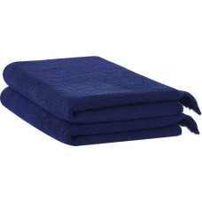 Beliani Komplet 2 ręczników bawełnianych frotte niebieski ATIU Lumarko!