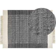 Beliani Dywan wełniany 160 x 230 cm czarny ze złamaną bielą ATLANTI Lumarko!
