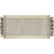 Beliani Dywan wełniany 80 x 150 cm beżowo-czarny DIVARLI Lumarko!
